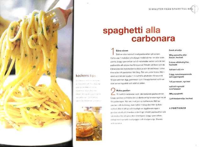 Spaghetti à la carbonara